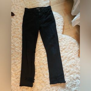 JEN7 Black Straight Leg Jeans